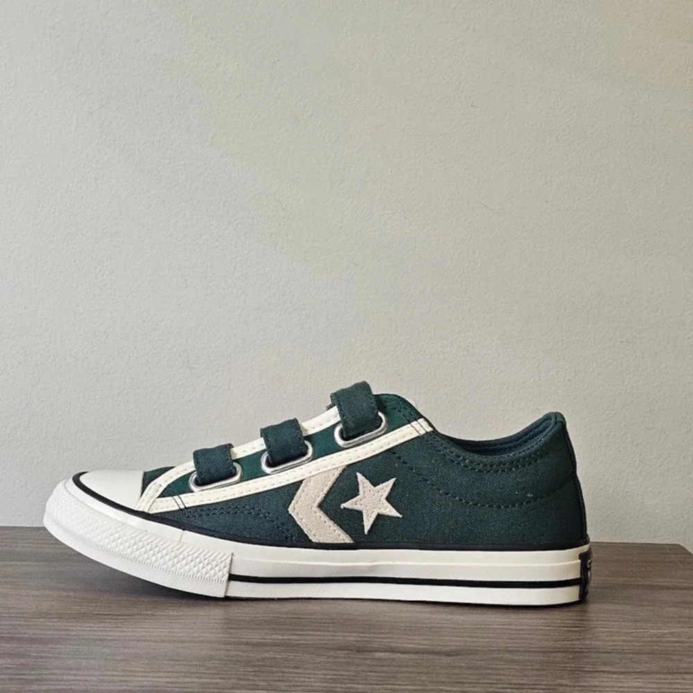 Converse Star Player 76 Easy -On Luxe Size 2.5 Green Envy A12305F NWT